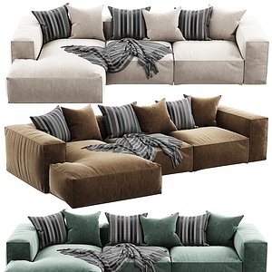 3D Arflex Marechiaro Sofa Chaise Longue model