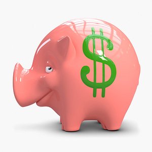 piggy bank 3d model