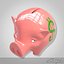piggy bank 3d model