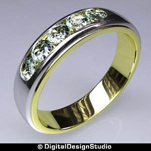 3d ring diamond 126 model