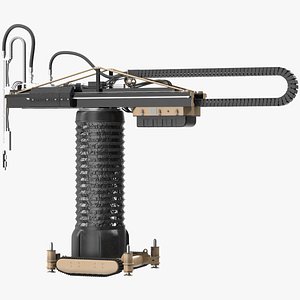 3D Apis Cor Construction 3D Printer Rigged for Cinema 4D