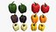 Bell Peppers Collection - 6 colors 12 model PBR