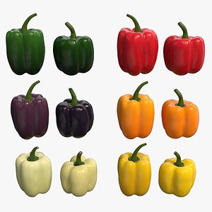Bell Peppers Collection - 6 colors 12 model PBR