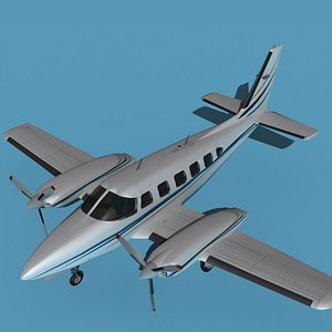 3D Piper PA-31-350 Navajo V09 model