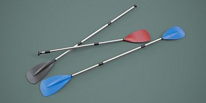 3D SUP Paddle Set PBR model
