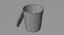 Low-poly Trash Can