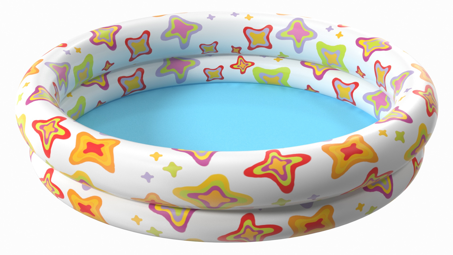 Inflatable Baby Pool Two Ring Abstract Printed 3D - TurboSquid 1975134