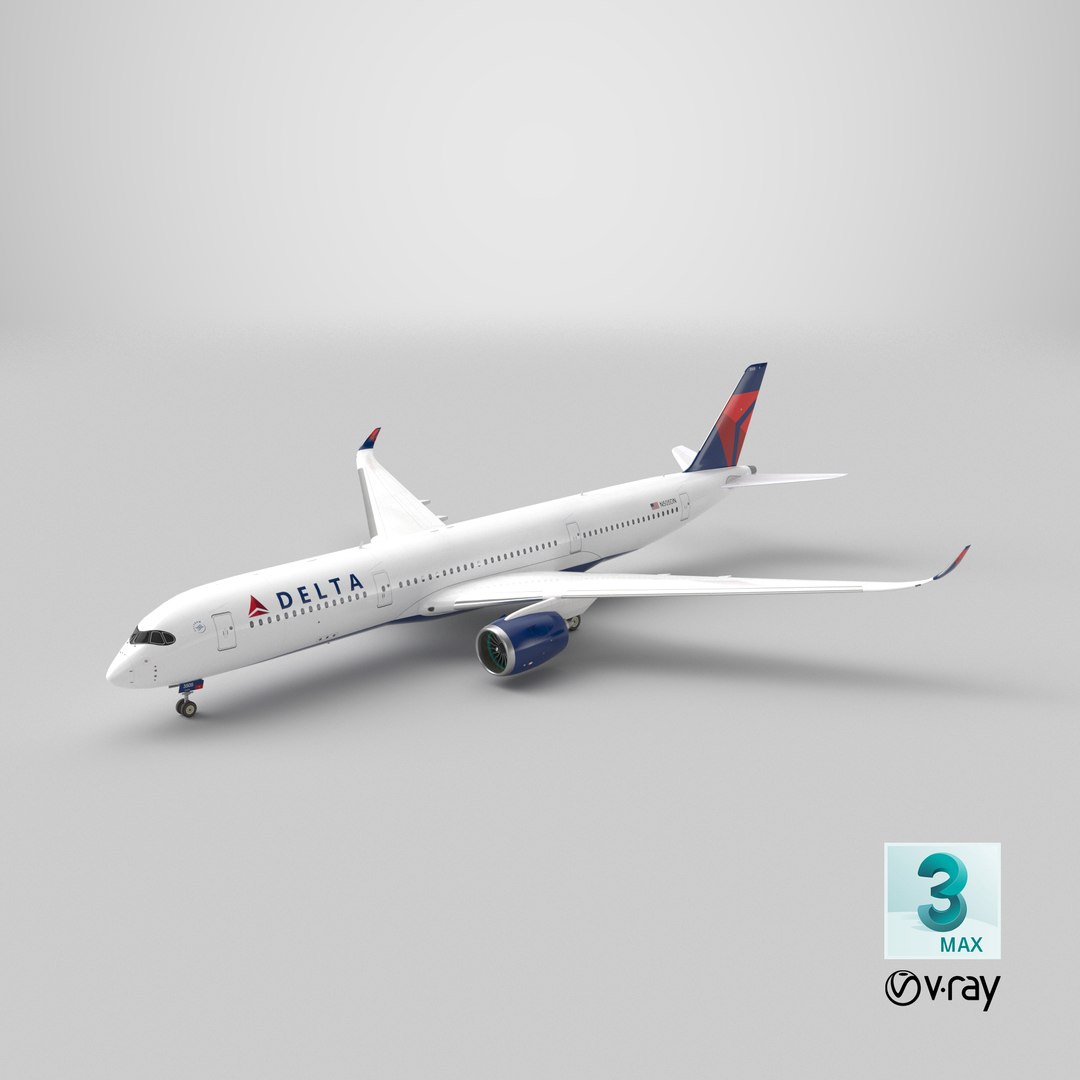 Delta Air Lines A350 SC 3D model https://p.turbosquid.com/ts-thumb/6w/gFkvxm/aX/stemcell_max_vray_render/png/1726768337/1920x1080/fit_q87/d3e276f95ac4f9082cdc00300523ab3fe08ecb4e/stemcell_max_vray_render.jpg