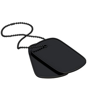 Black Dog Tags 3D model