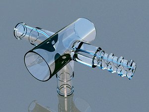 3d threaded valve bolt