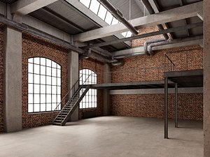 Loft interior 11 3D model 3D