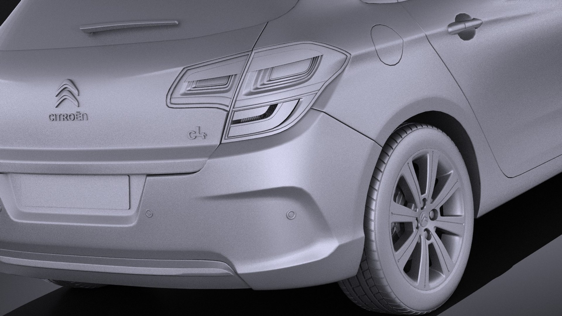 2015 C4 Citroen 3d Model