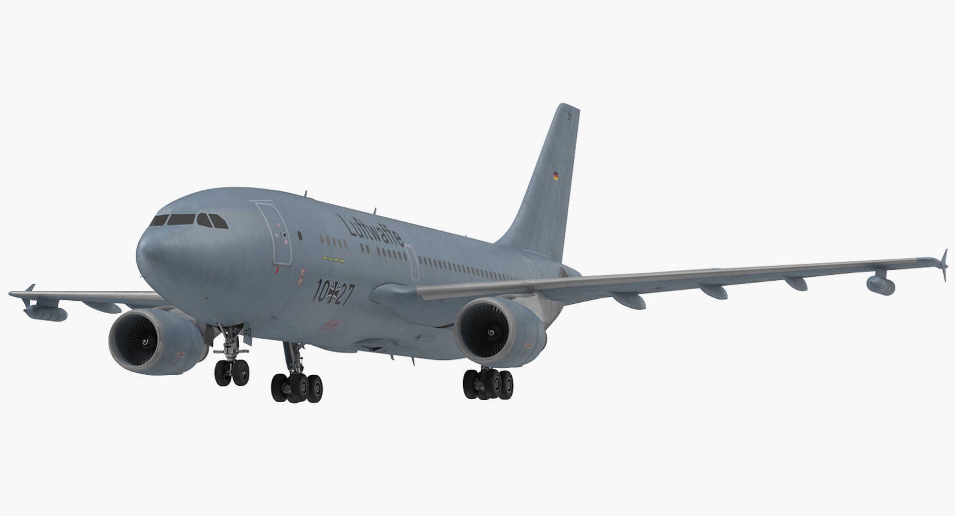 Airbus A310 MRTT Multi Role Tanker Transport Luftwaffe 3D model preview