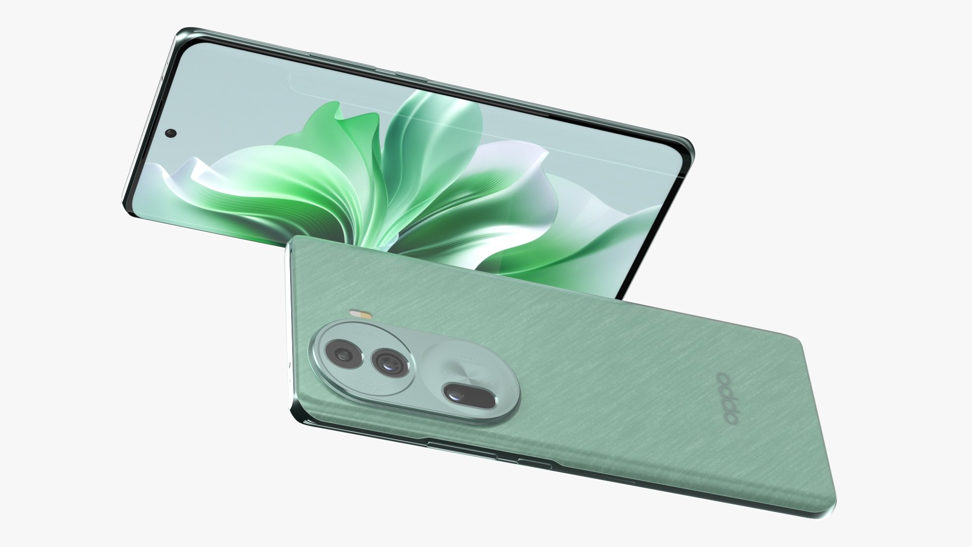 3D OPPO Reno 11 Green Model - TurboSquid 2157319