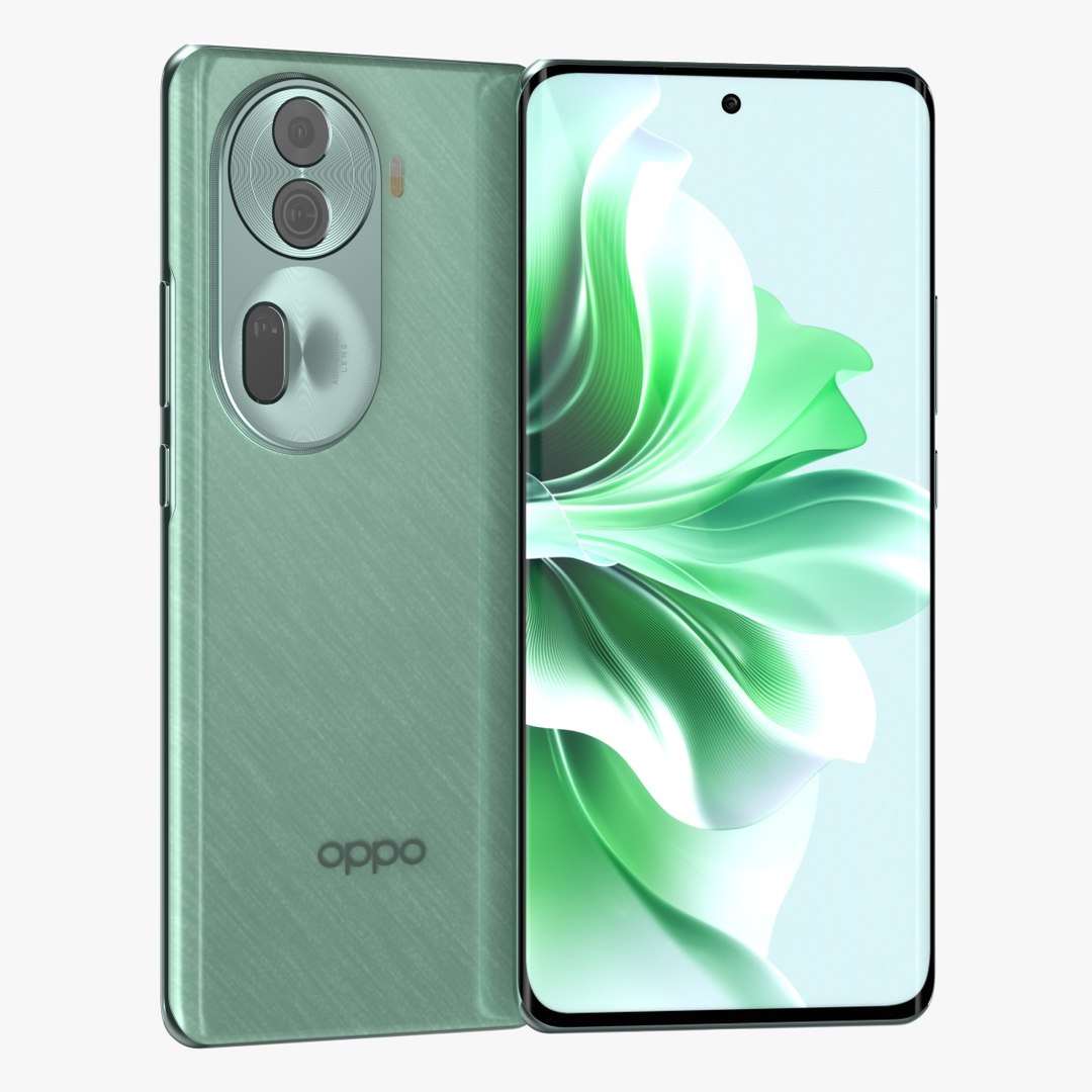 3D OPPO Reno 11 Green Model - TurboSquid 2157319