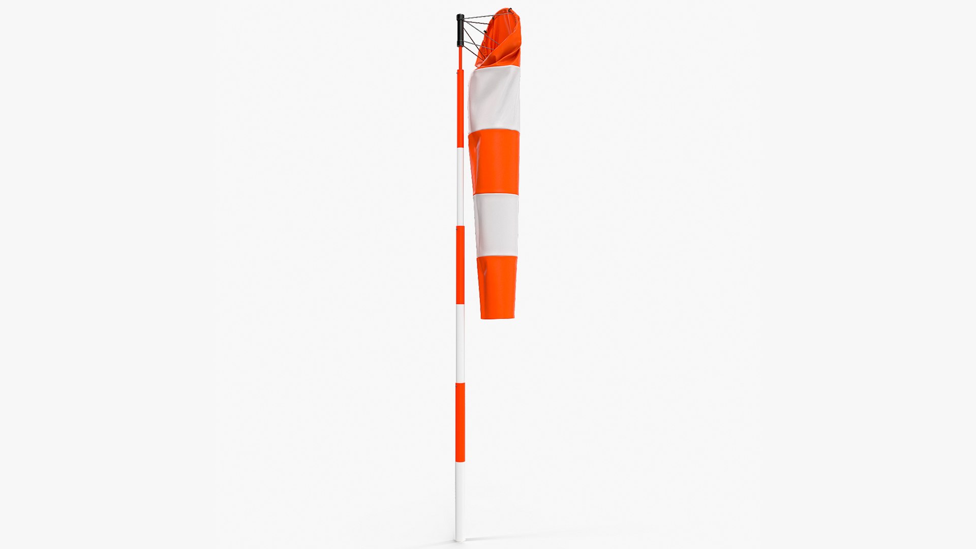 Striped Wind Cone Calm 3D model preview