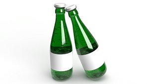 Sparkling water Glass Bottle model