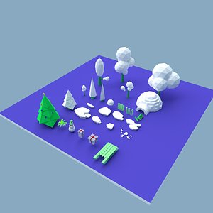 set winter 3D model