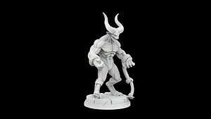 3D Demonic Creature 3D Print Model
