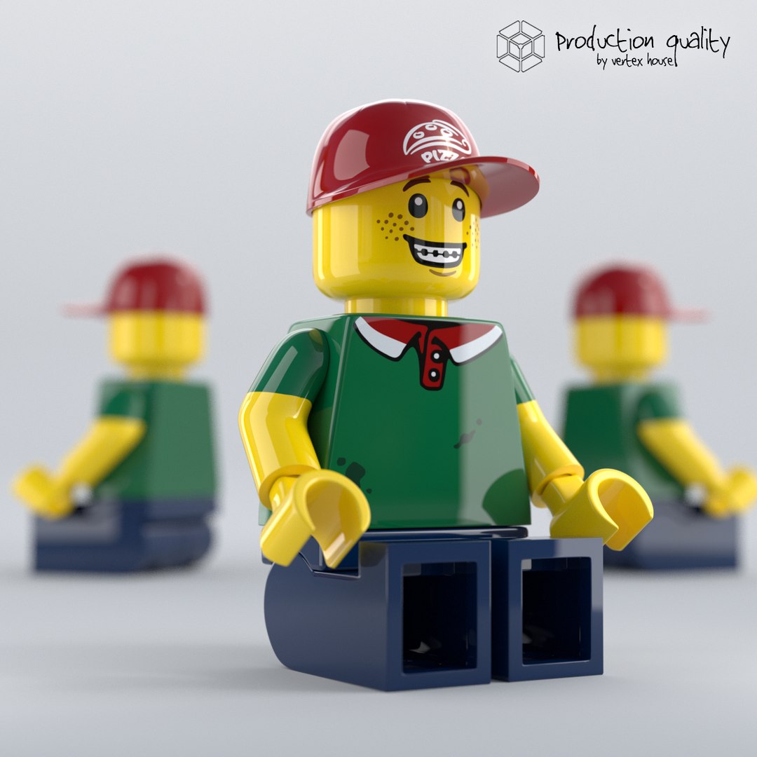 3D Lego Pizza Delivery Man - TurboSquid 1156713