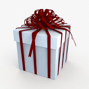 3dsmax christmas gift present box