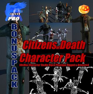 3d citizens death character pack