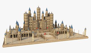 3D Blue Big Castle