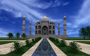 taj mahal 3d model