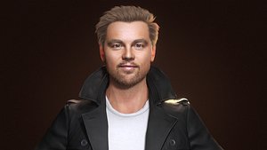 Leonardo Dicaprio - Rigged  Blend shapes model