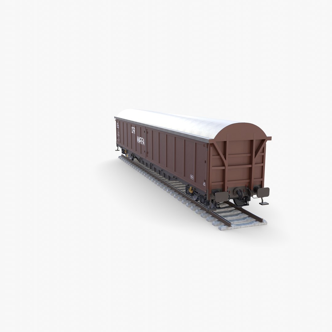 CFR Boxcar Rail Car V2 3D Model - TurboSquid 2261795