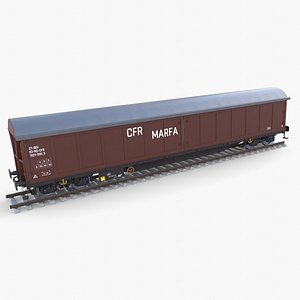 CFR Boxcar Rail Car v2 3D model