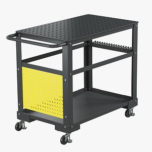 Klutch Mobile Welding Table Worktable 3D