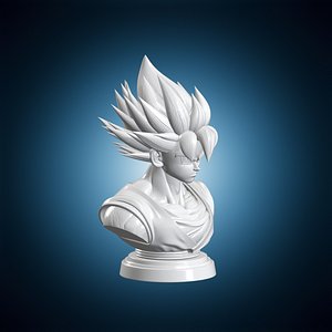 3D Goku Bust model
