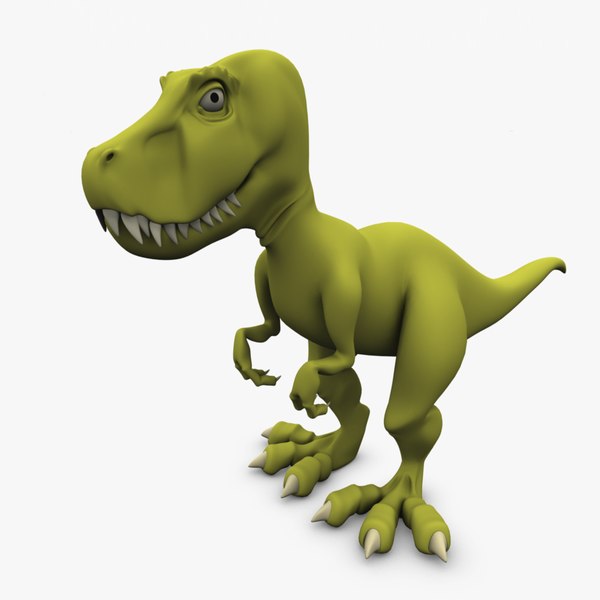 Tyrannosaurus T Personagem De Desenho Animado Rex Dinossauro Ícone