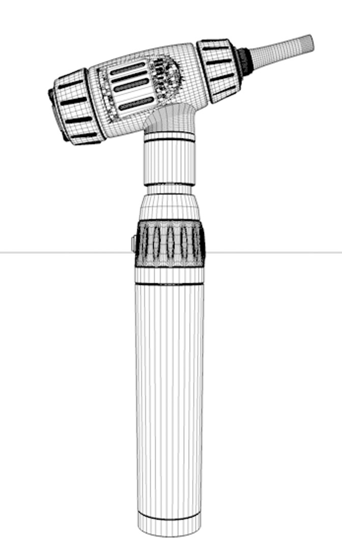 c4d otoscope medical equipment