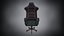 gaming chair 01 silla gamer low poly