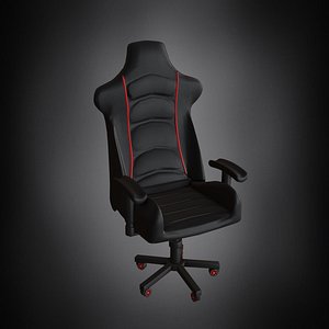 gaming chair 01 silla gamer low poly