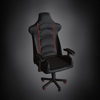 gaming chair 01 silla gamer low poly