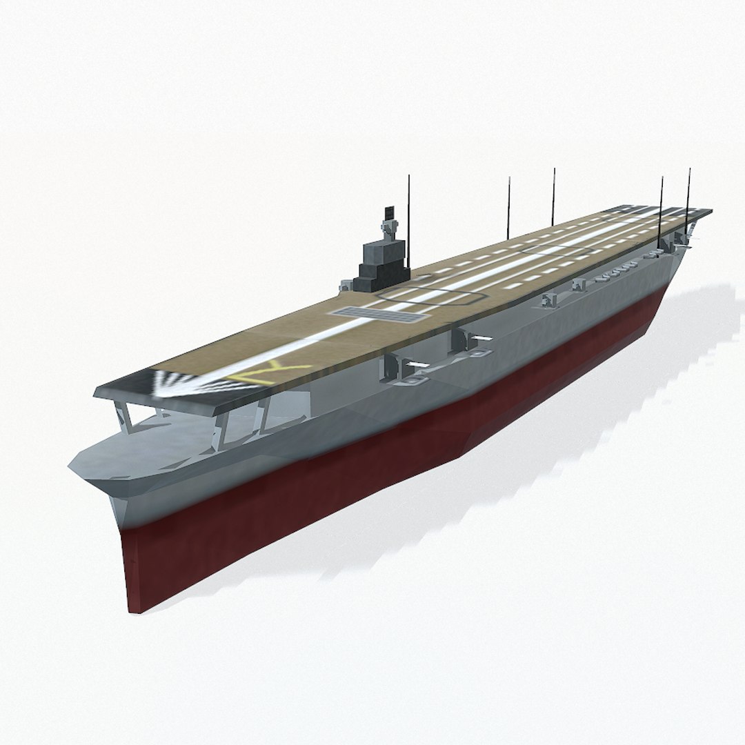 Shokaku Aircraft Carrier 3d Max