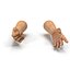 Man Hands 2 Rigged for Cinema 4D