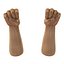 Man Hands 2 Rigged for Cinema 4D