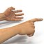 Man Hands 2 Rigged for Cinema 4D