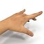 Man Hands 2 Rigged for Cinema 4D