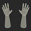 Man Hands 2 Rigged for Cinema 4D