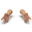 Man Hands 2 Rigged for Cinema 4D