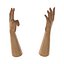 Man Hands 2 Rigged for Cinema 4D