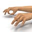 Man Hands 2 Rigged for Cinema 4D