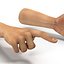 Man Hands 2 Rigged for Cinema 4D