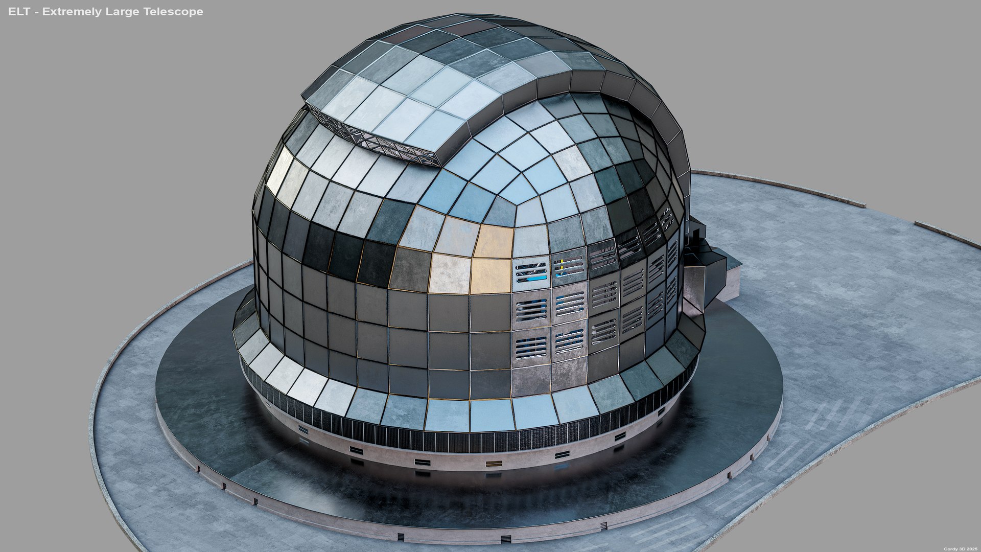 3D Extremely Large Telescope ELT PBR https://p.turbosquid.com/ts-thumb/6x/qYkgFE/ud/r007/png/1750806270/1920x1080/fit_q87/ca69aaf67c2cb5921c1ad902fe5b8d3c2c281794/r007.jpg