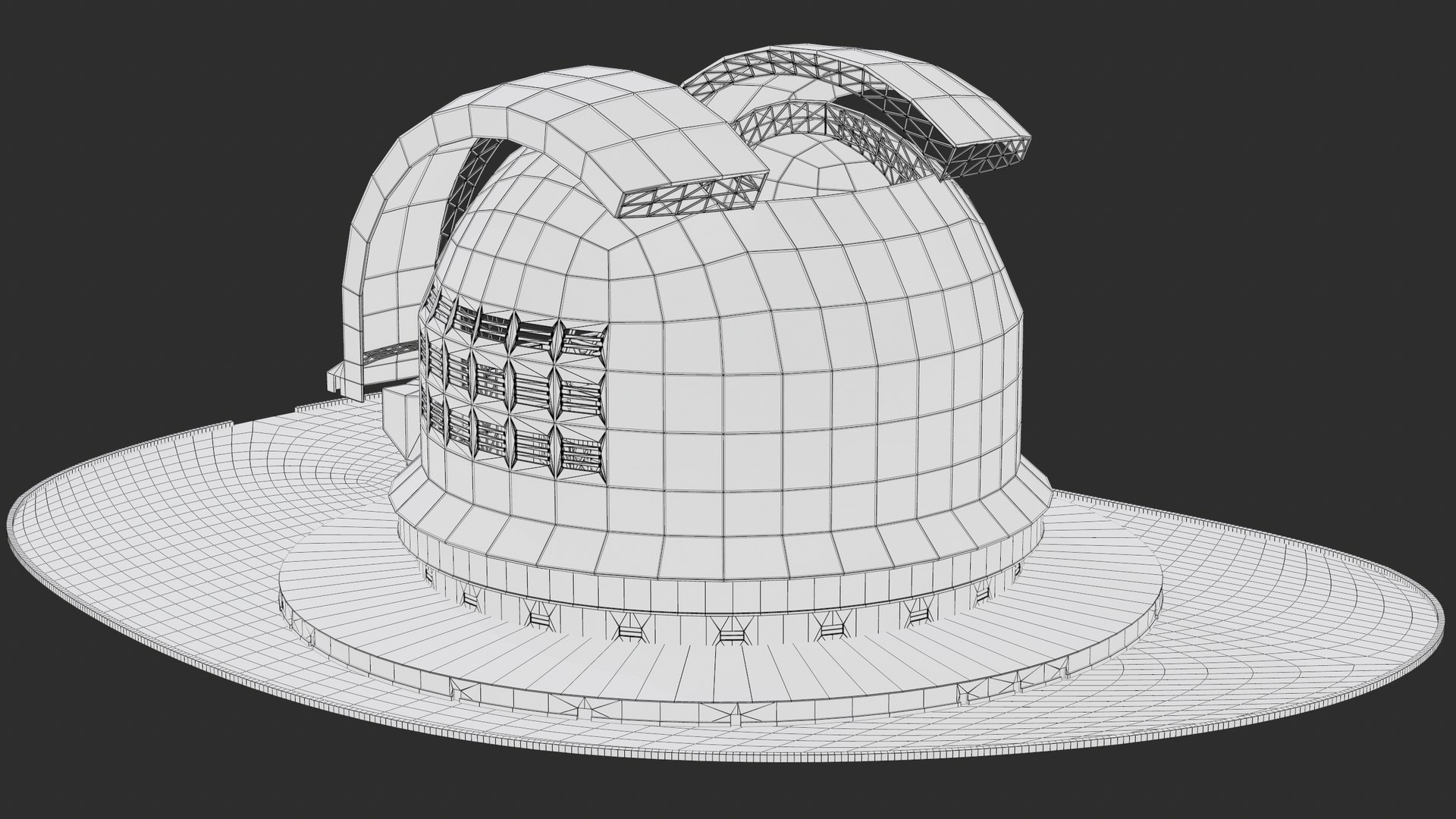 3D Extremely Large Telescope ELT PBR https://p.turbosquid.com/ts-thumb/6x/qYkgFE/xP/screenshot094/png/1750806288/1920x1080/fit_q87/e4adf7e9f08565790d99064a4a09eafe19b4014e/screenshot094.jpg